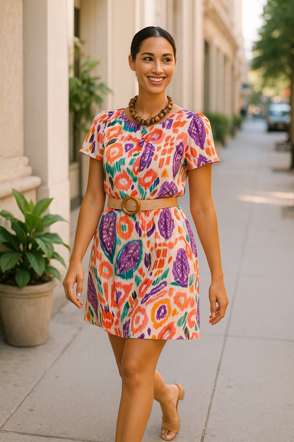Loren Dress in African print