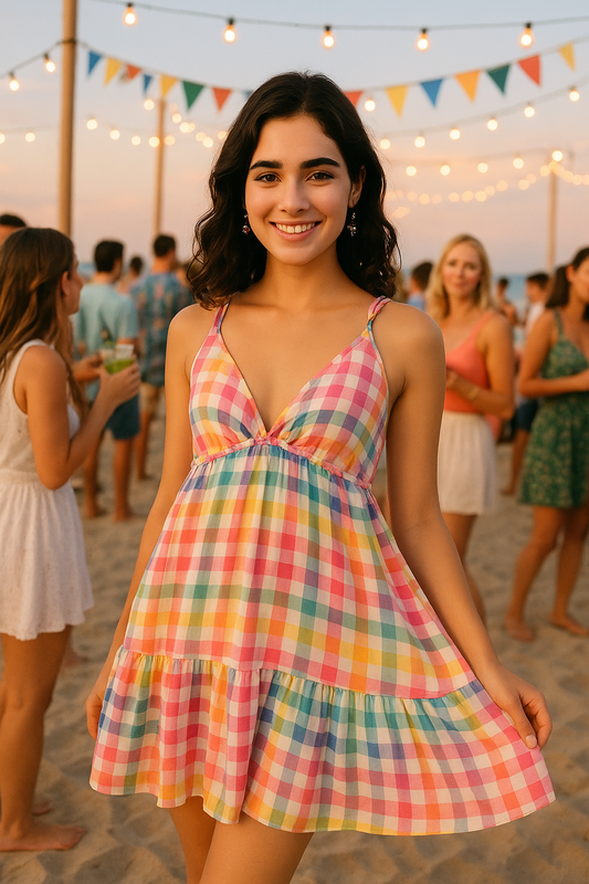 Delilah Colorful mini Dress