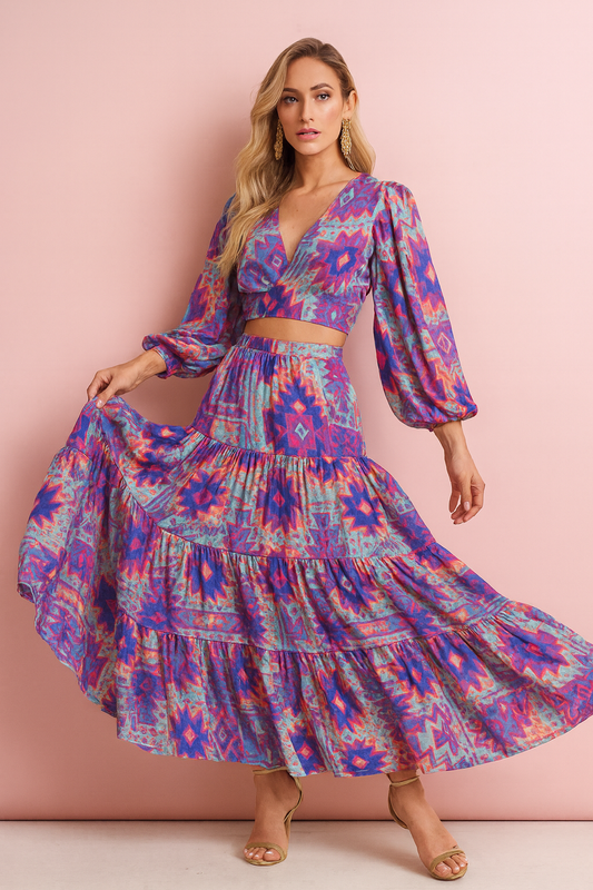 Jessica Maxi skirt in Purple