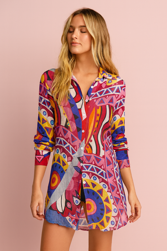 Matilda Button Down Shirt Dress